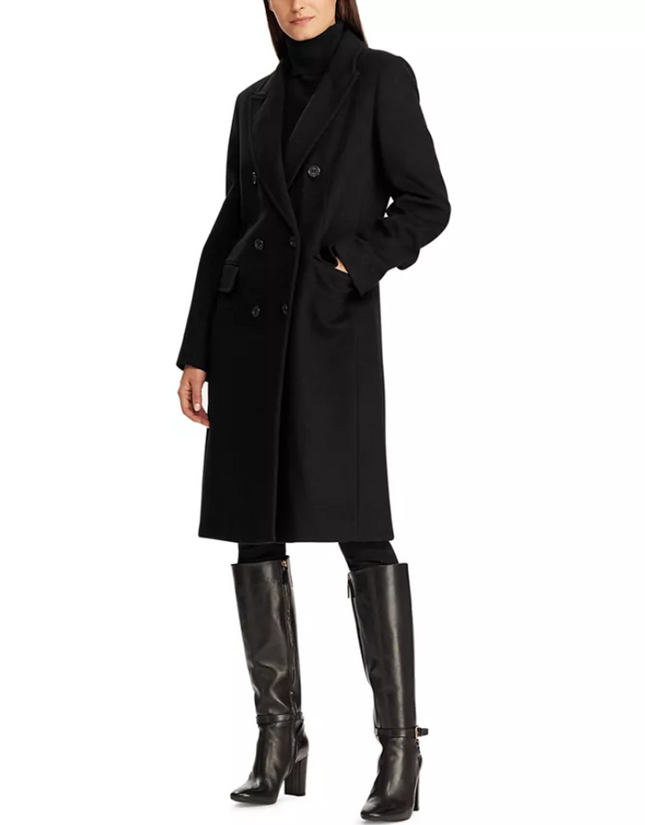 LAUREN RALPH LAUREN Double-Breasted Walker Coat