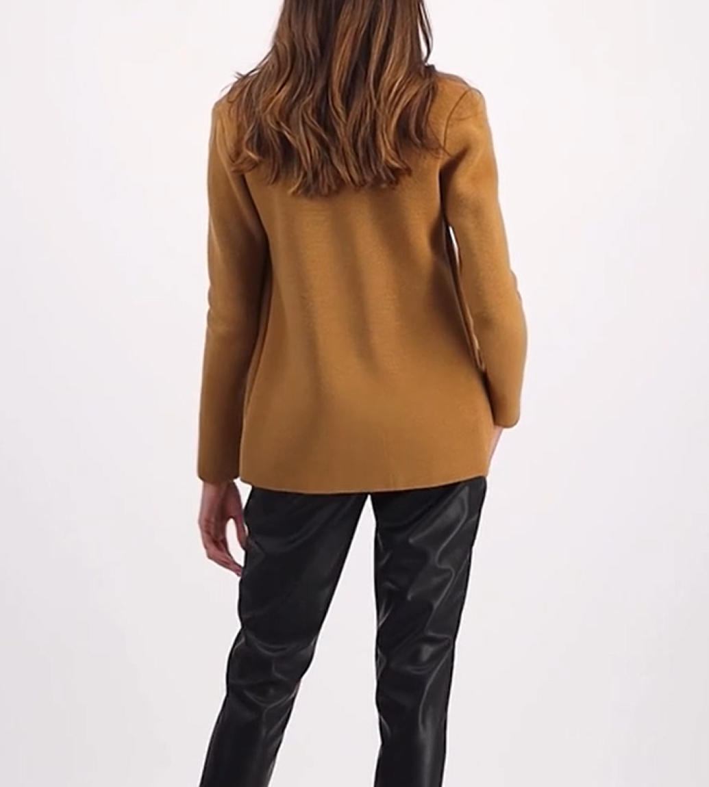 Calvin Klein One-Button Sweater Knit Blazer