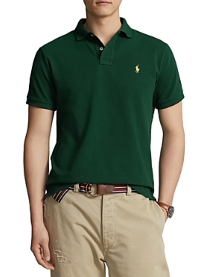 POLO RALPH LAUREN MEN Cotton Custom Slim Fit Mesh Polo Shirt