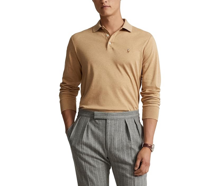 POLO RALPH LAUREN MEN Classic Fit Long Sleeve Polo Shirt