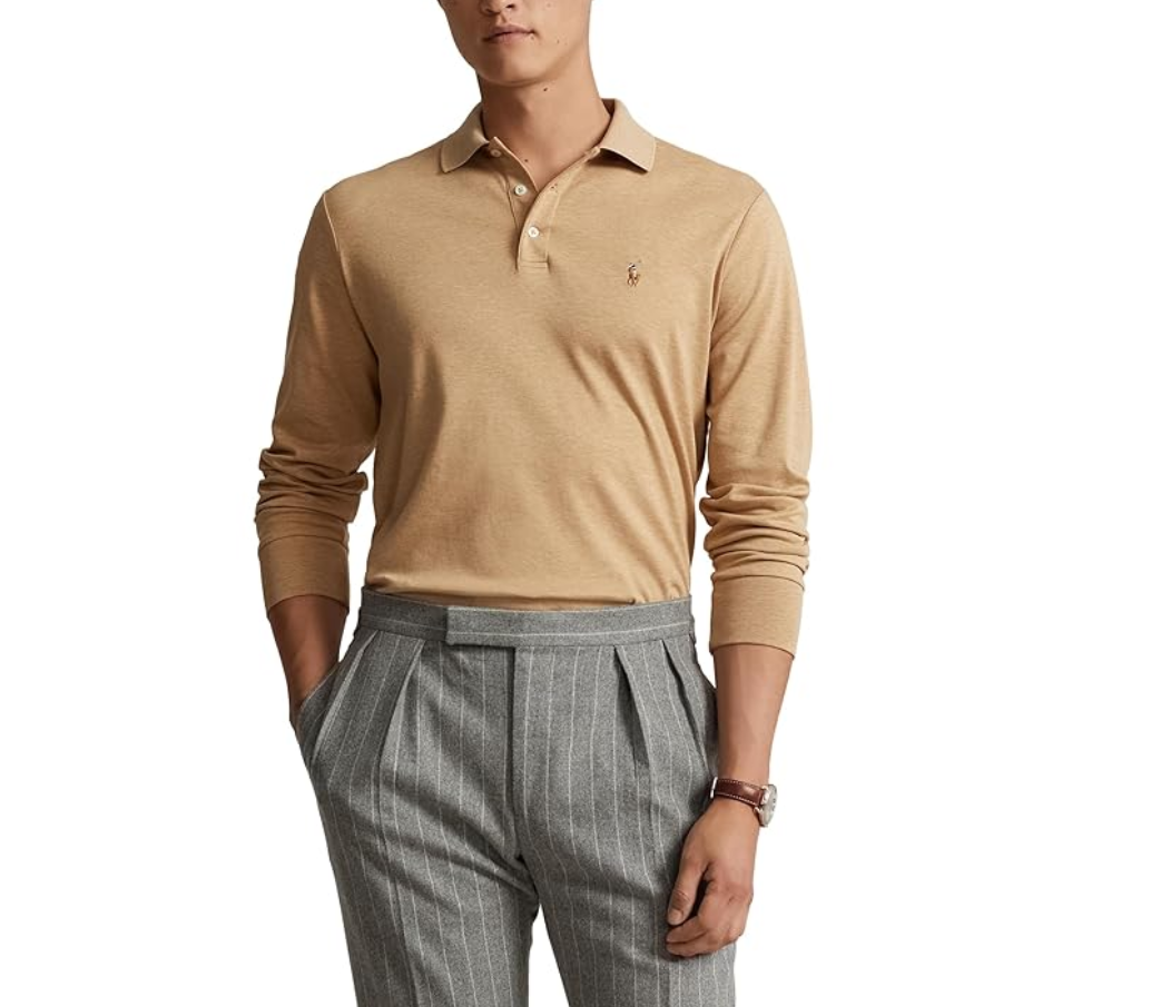 POLO RALPH LAUREN MEN Classic Fit Long Sleeve Polo Shirt