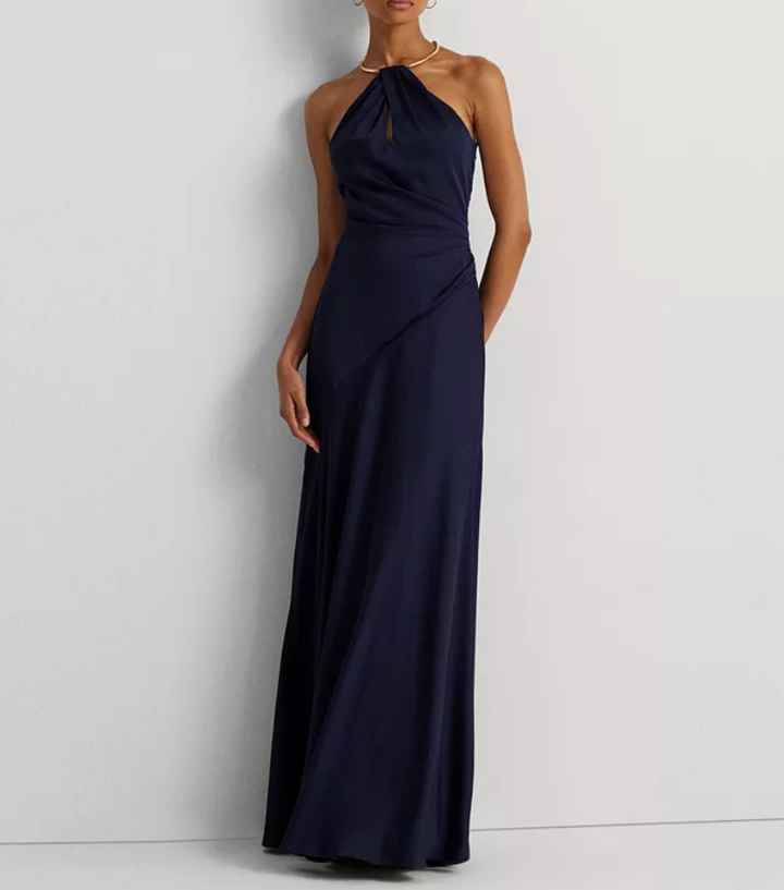LAUREN RALPH LAUREN Embellished Halter Gown