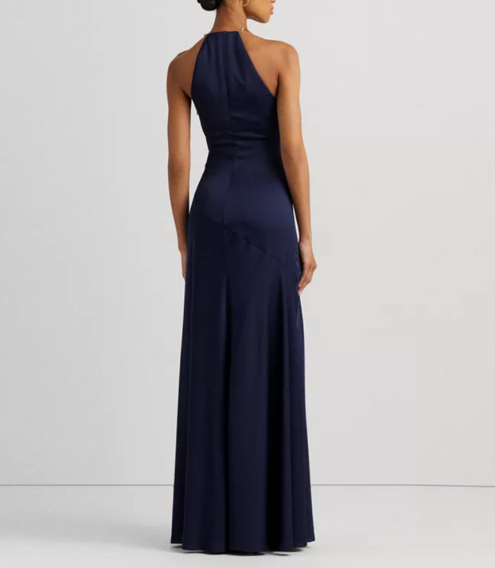 LAUREN RALPH LAUREN Embellished Halter Gown