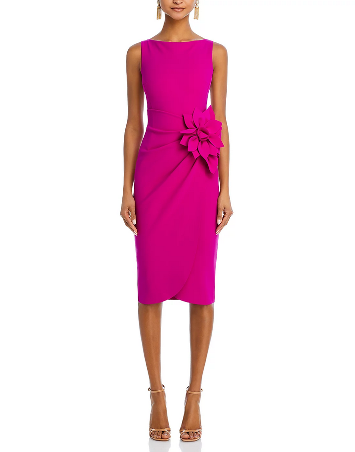 Chiara Boni La Petite Robe Glenaly Flower-Appliqué Dress