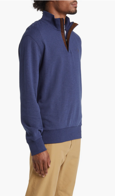 POLO RALPH LAUREN MEN Luxury Jersey Quarter-Zip Pullover