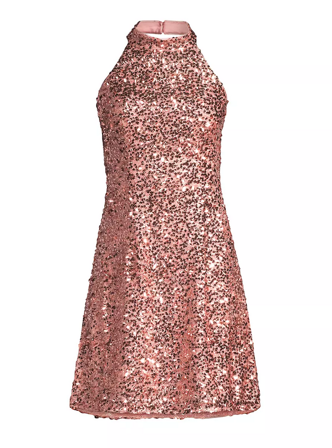 Liv Foster Sequin Halter Mini Dress