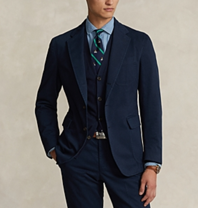Polo Ralph Lauren Chino Unconstructed Trim Suit Jacket