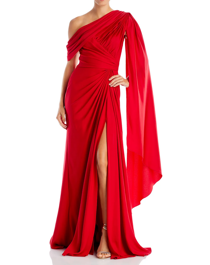 Tadashi Shoji Cape Sleeve Gown