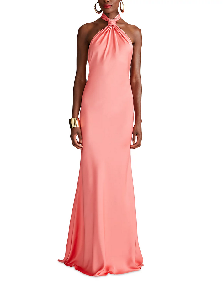 HALSTON Emie Satin Gown