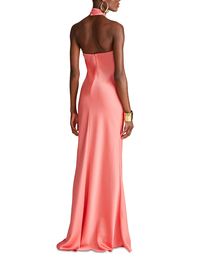 HALSTON Emie Satin Gown