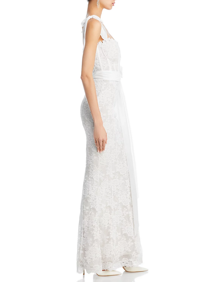 V. Chapman Romanza Lace Corset Gown