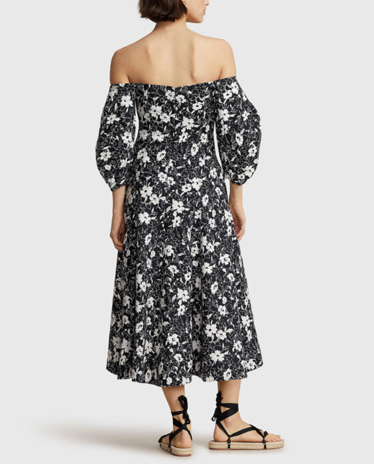 POLO Ralph Lauren Floral-Print Midi Dress