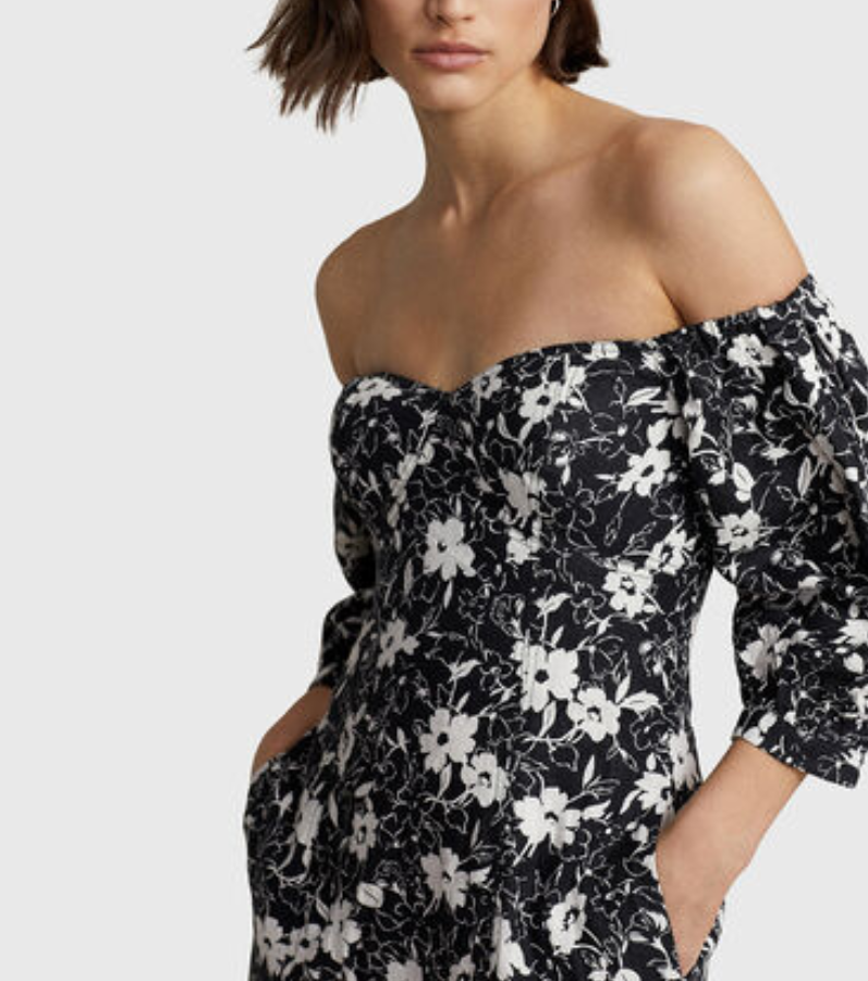 POLO Ralph Lauren Floral-Print Midi Dress