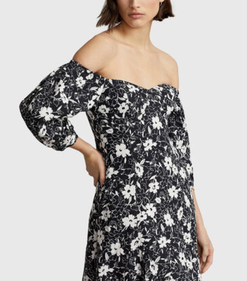 POLO Ralph Lauren Floral-Print Midi Dress