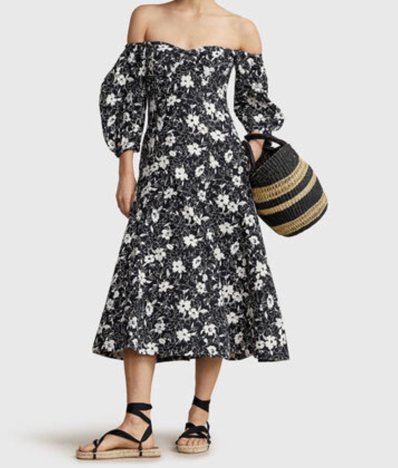 POLO Ralph Lauren Floral-Print Midi Dress