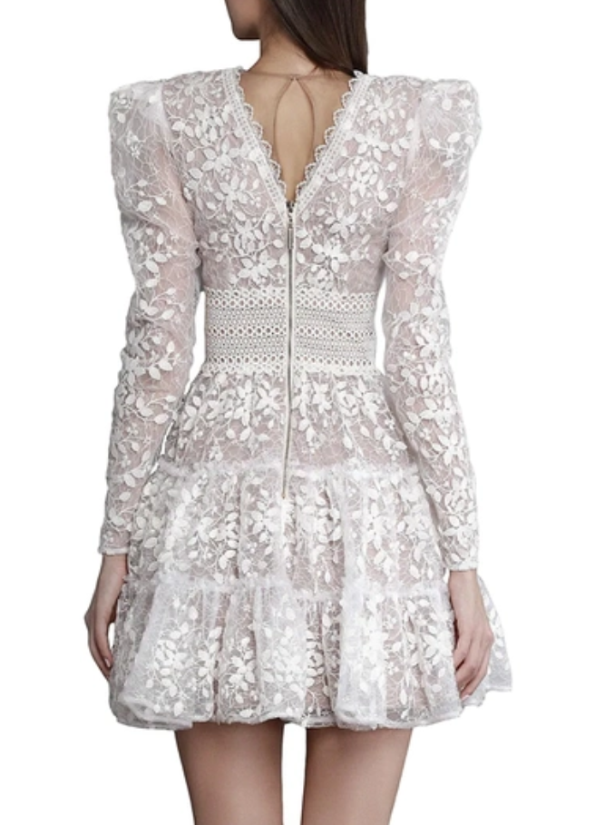 BRONX AND BANCO Megan Lace Mini Dress