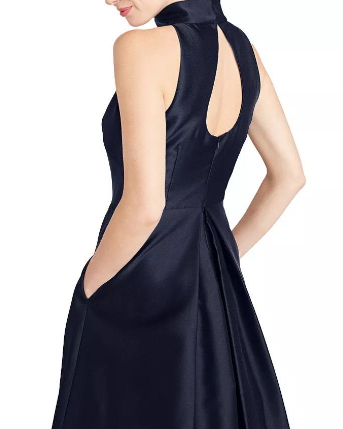 ML Monique Lhuillier High Neck Evening Gown