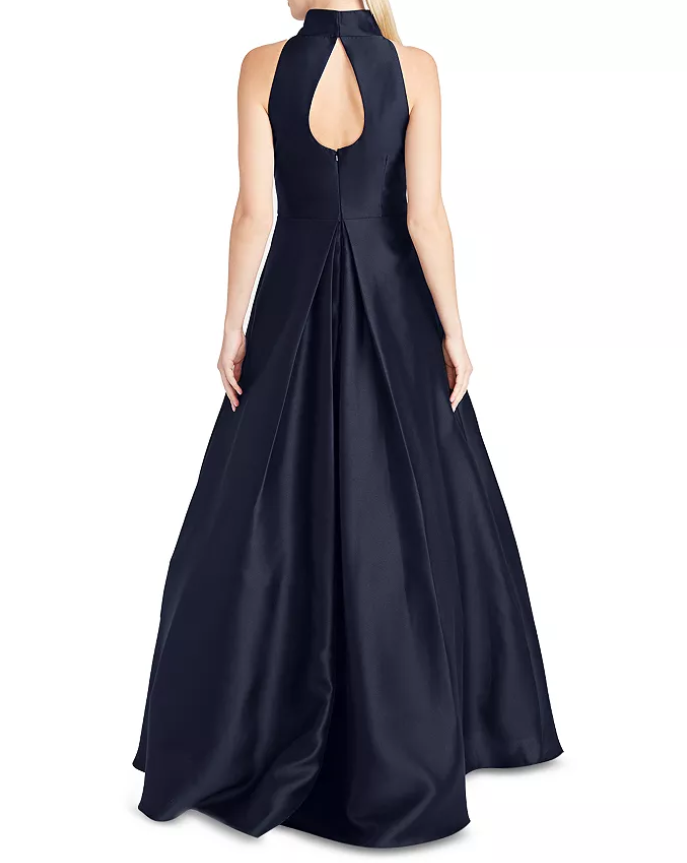 ML Monique Lhuillier High Neck Evening Gown