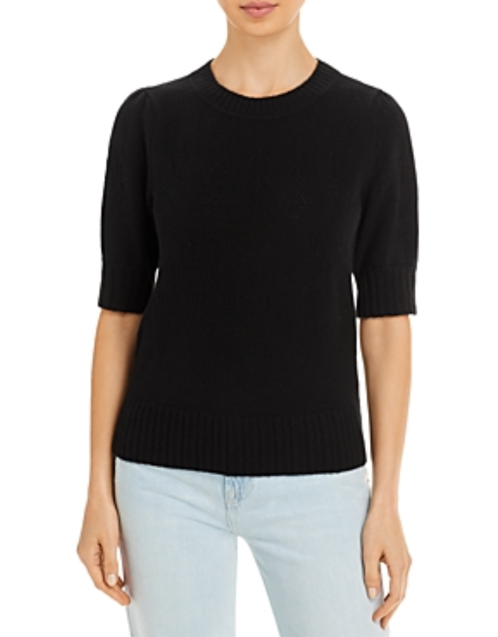 C by Bloomi Cashmere Elbow Sleeve Cashmere Sweater