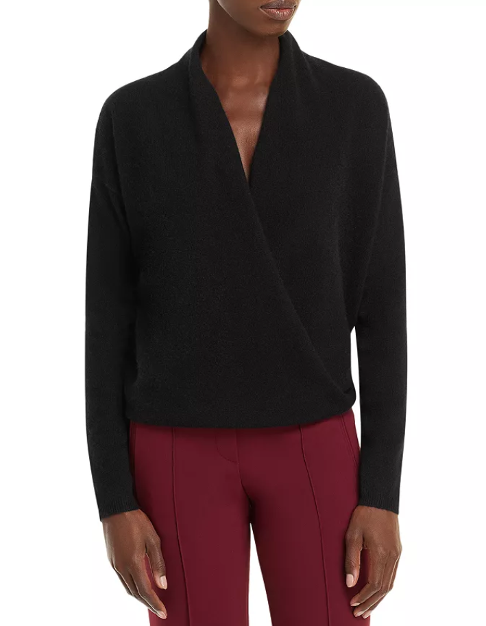 C by Bloomi Crossover Cashmere Sweater