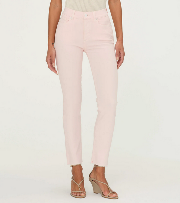 DL1961 Mara Mid Rise Cropped Straight Jeans