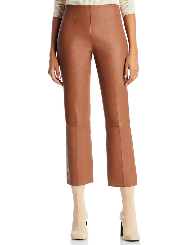 By Malene Birger Florentina Cropped Leather Pants