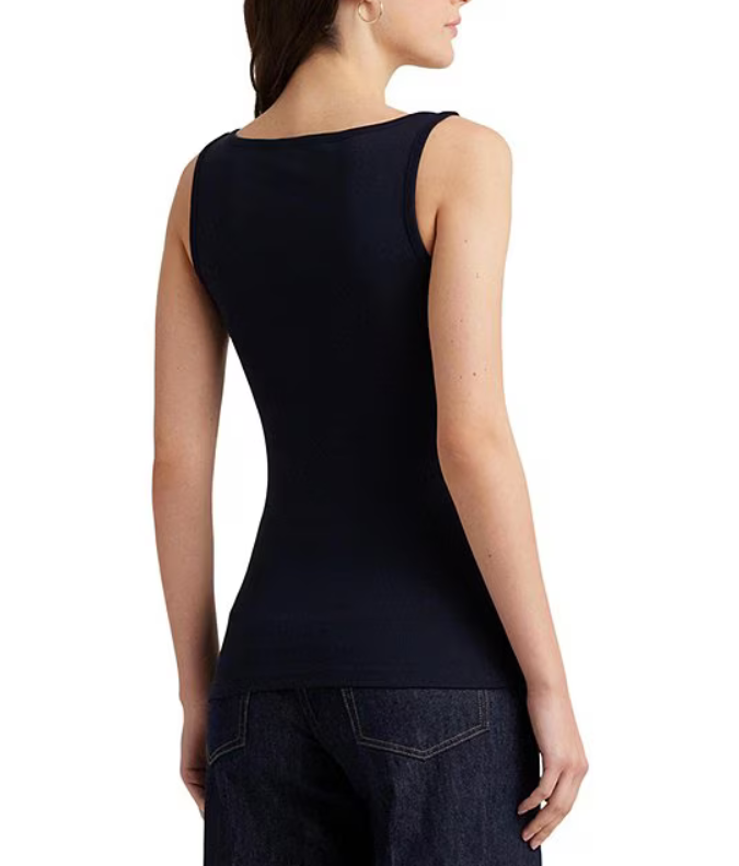 Lauren Ralph Lauren Stretch Cotton Tank Top