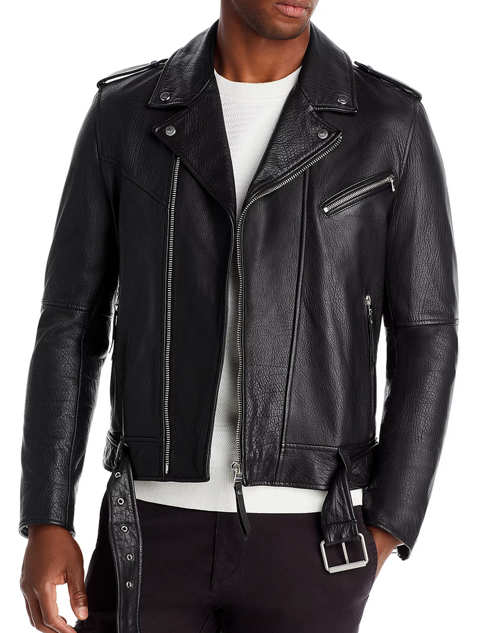 HUGO MEN Lowis Leather Jacket