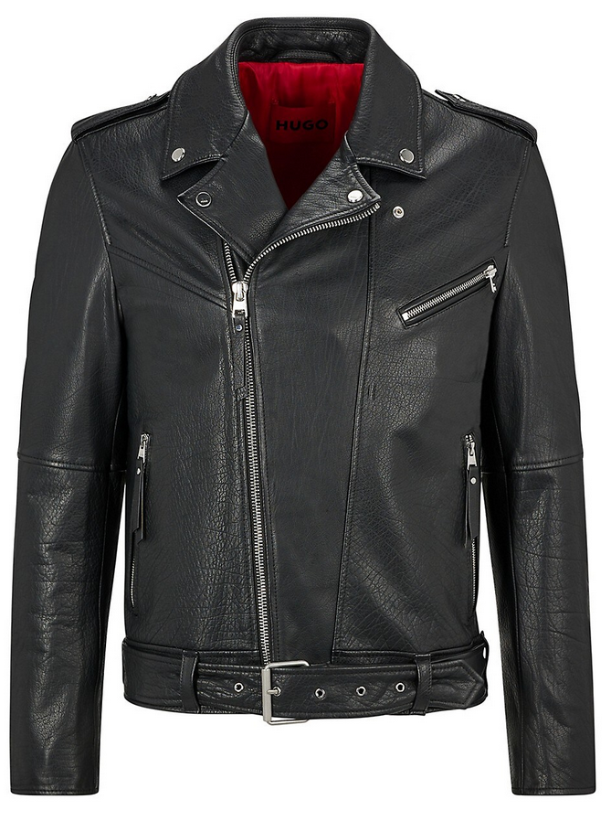 HUGO MEN Lowis Leather Jacket