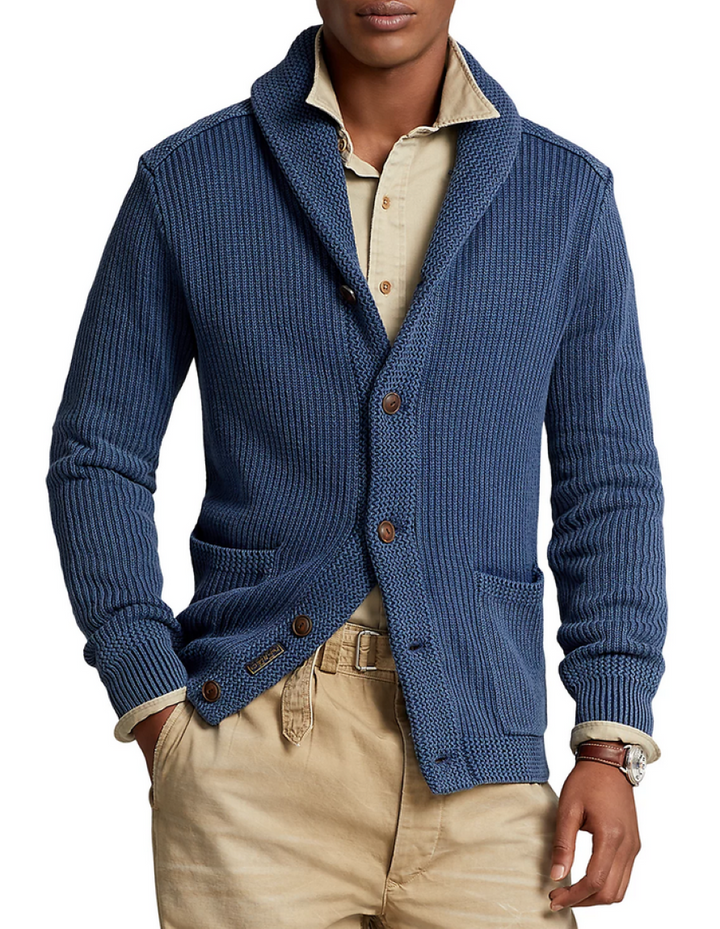 POLO RALPH LAUREN MEN Cotton Shawl Collar Cardigan