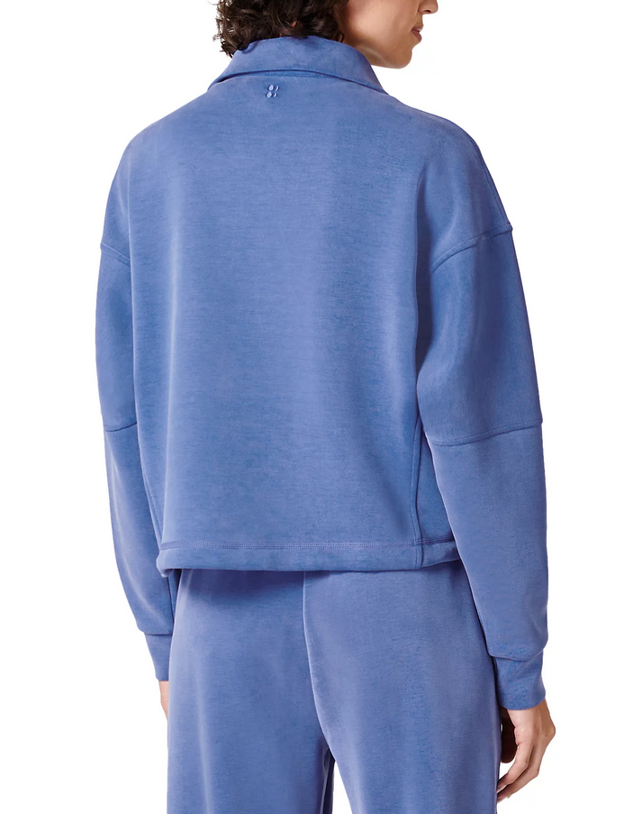 Sweaty Betty Sand Wash Funnel Neck Half Zip Sweatshirt