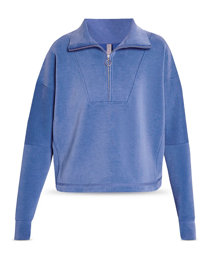 Sweaty Betty Sand Wash Funnel Neck Half Zip Sweatshirt