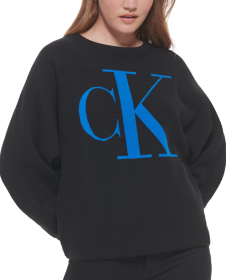 Calvin Klein Jeans Monogram Dolman Knit Top