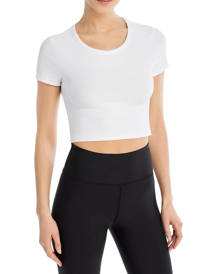 Beyond Yoga Featherweight Perspective Cropped Tee