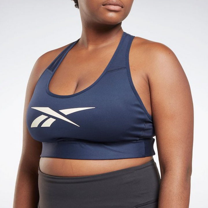 Reebok Plus Size Lux Vector Medium Impact Racerback Bra