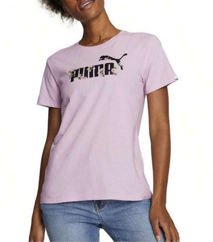 Puma Rose Garden Cotton Graphic T-Shirt