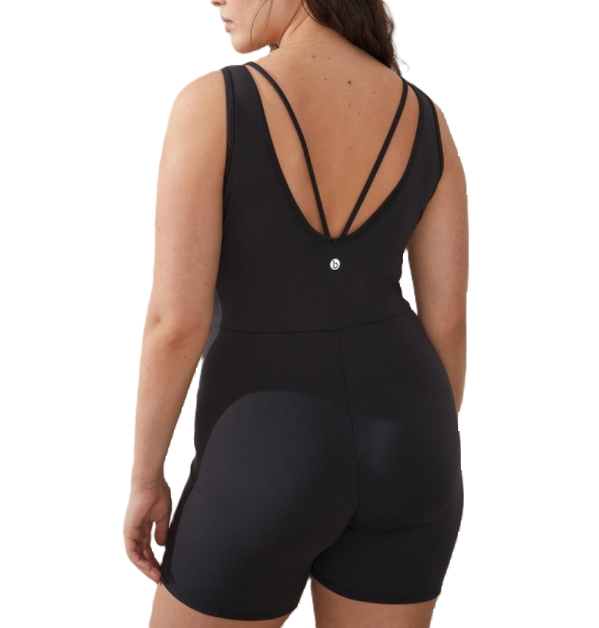 Cotton On Body Active Ultra Soft Strappy Back Bike Short Onesie