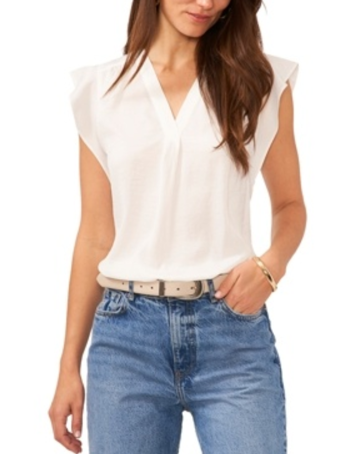 VINCE CAMUTO Ruffle Sleeve Top