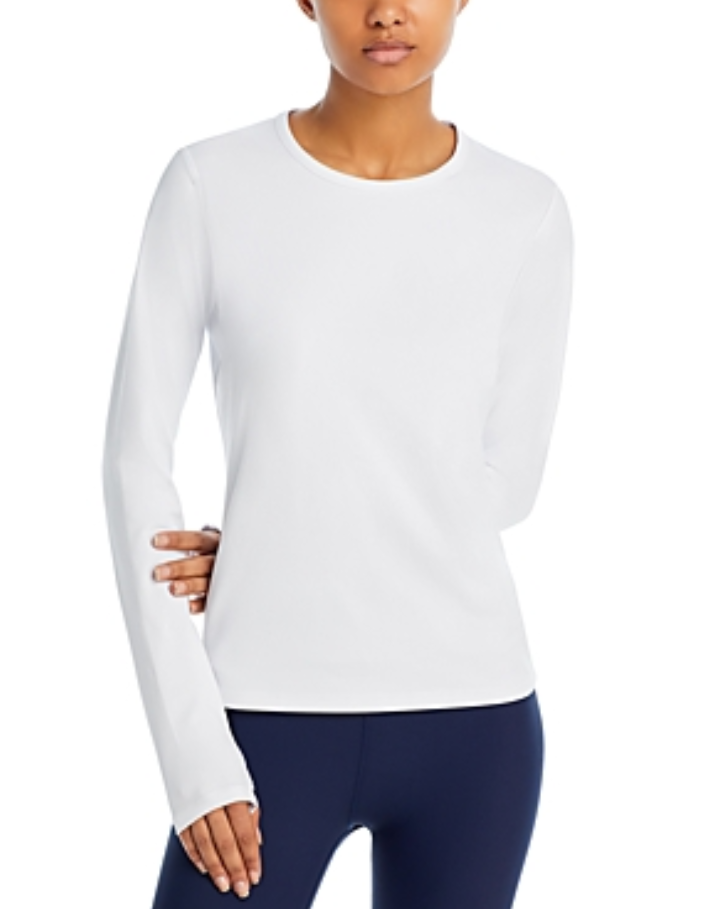 AQUA Long Sleeve Yoga Thumbholes Top