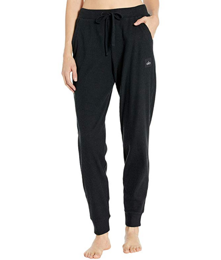 Alo Yoga Muse Rib-Knit Sweatpants