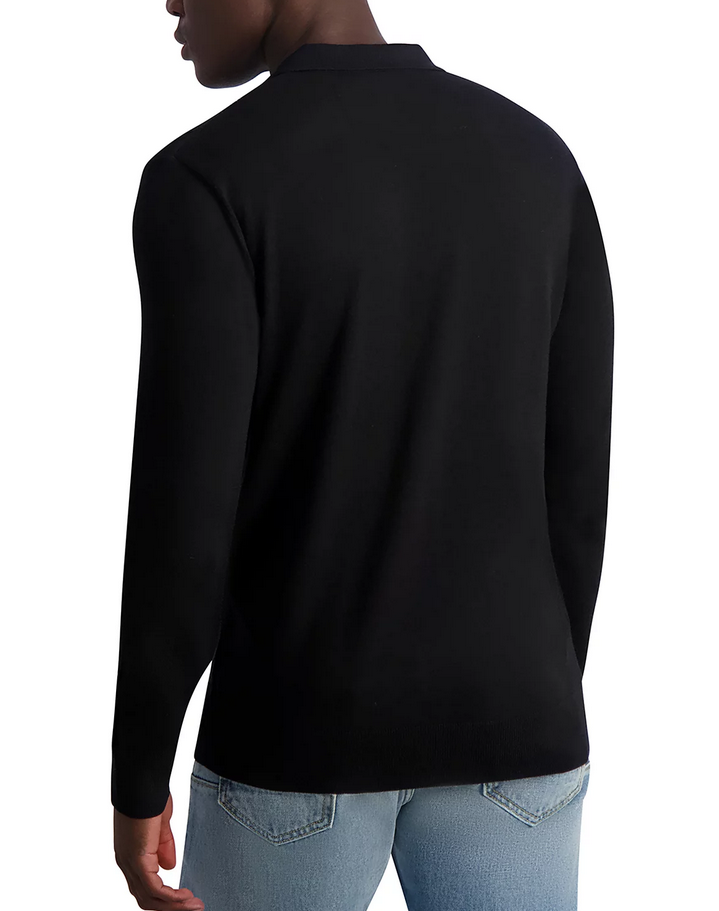 KARL LAGERFELD PARIS MEN Long Sleeve Polo Sweater