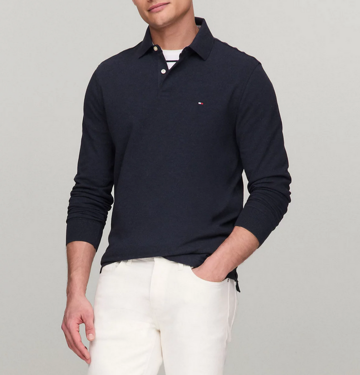 Tommy Hilfiger MEN 1985 Regular-Fit Long-Sleeve Polo Shirt