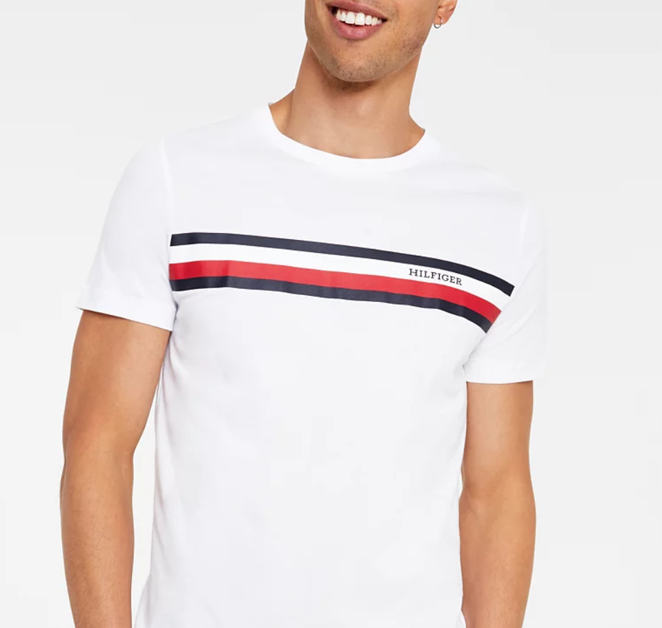 Tommy Hilfiger MEN Monotype Chest Stripe T-Shirt