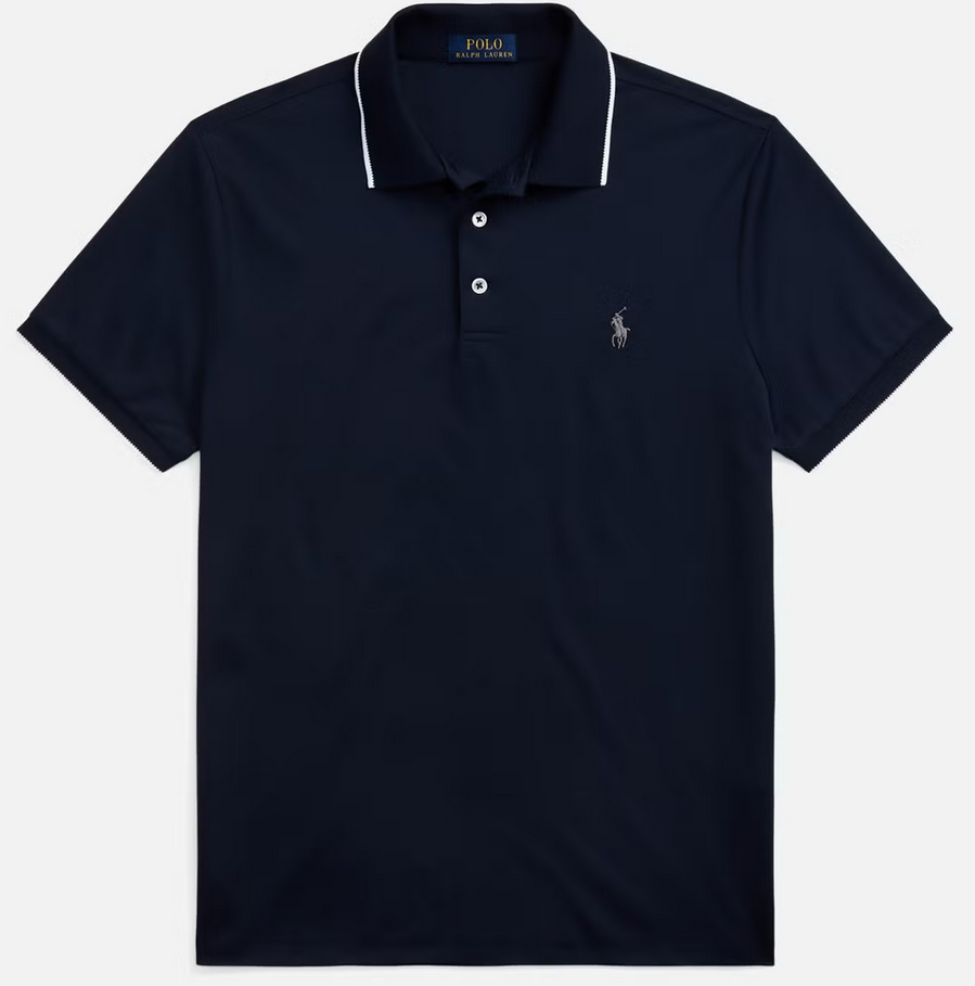 POLO Ralph Lauren MEN Cotton Blend Tipped Birdseye Custom Slim Fit Polo Shirt