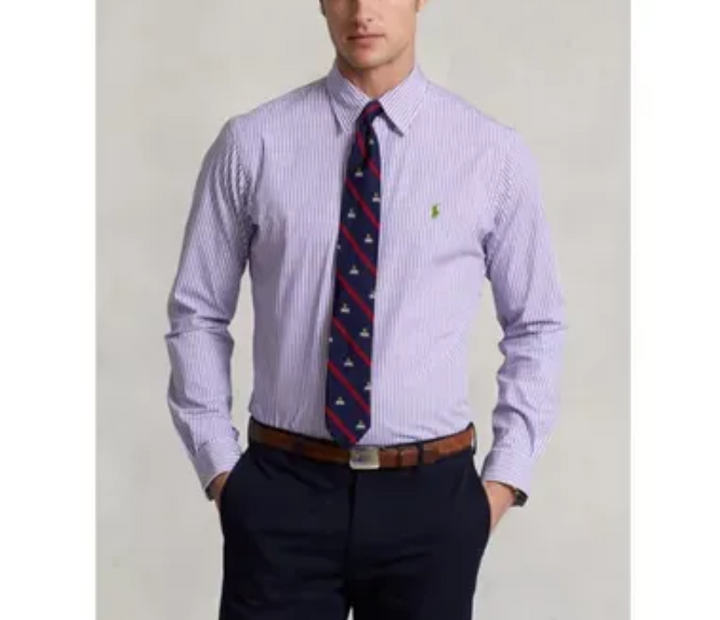 Polo Ralph Lauren Classic Fit Striped Stretch Poplin Shirt