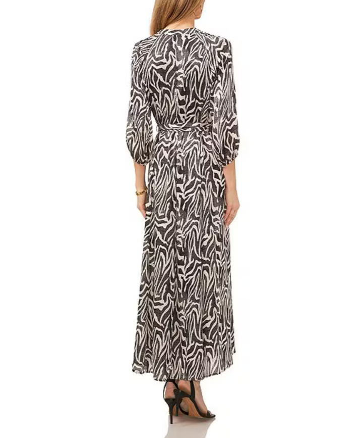 VINCE CAMUTO Long Sleeve Floral Print Dress