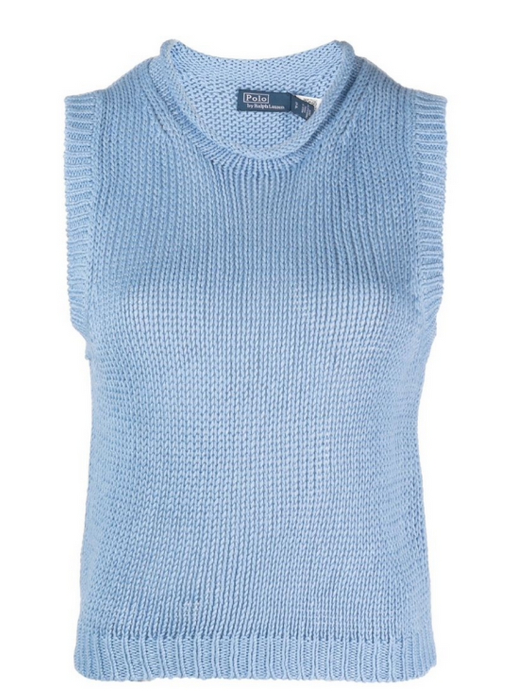 POLO Ralph Lauren Sleeveless Knit Linen Blend Top