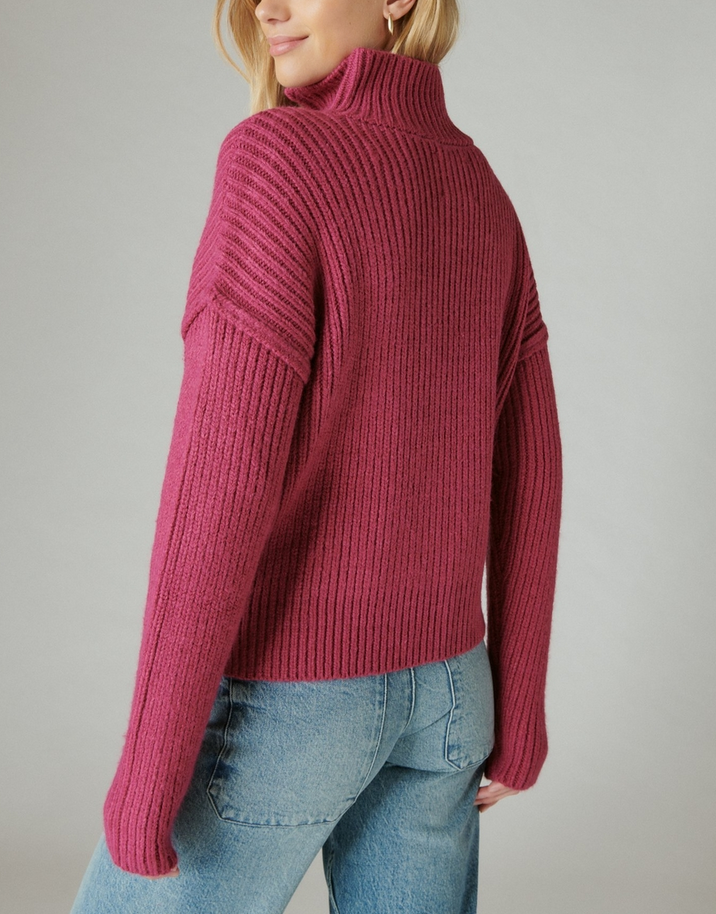 Lucky Brand Half-Zip Knit Pullover Sweater