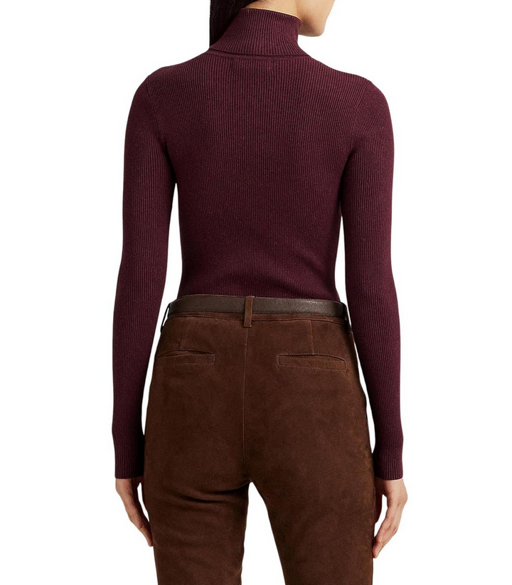 LAUREN RALPH LAUREN Petite Ribbed Turtleneck Sweater