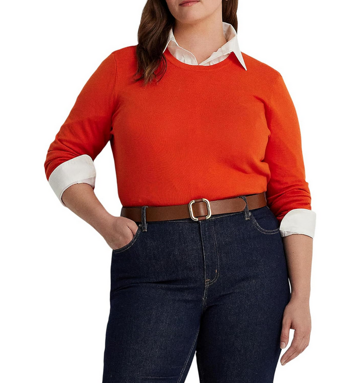 LAUREN RALPH LAUREN Plus Size Crewneck Sweater